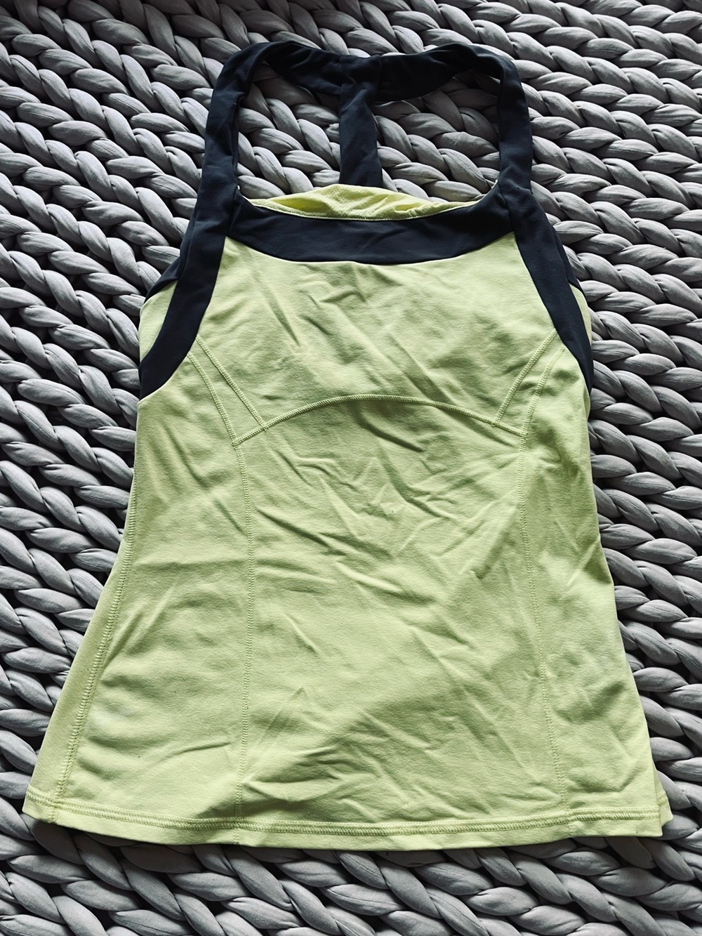 Alo Racerback Active Tank Butter Yellow Activewear Tank Top - Picture 7 of 11